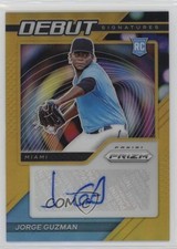 2021 Panini Prizm Debut Signatures Gold Prizm 7/10 Jorge Guzman #DS-JG Auto 0c3