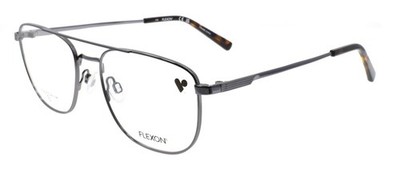 Flexon H6072 070 Men's Glasses Aviator 52-17-145 Gunmetal Flexible