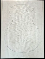Figured 2a curly maple droptop glued guitar top