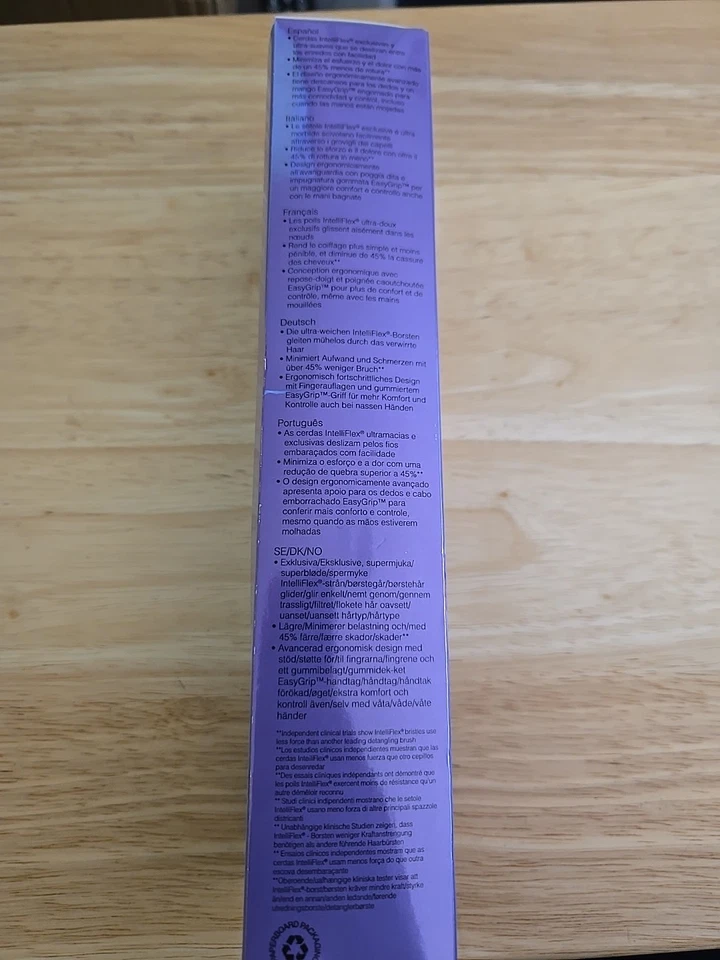 DISNEY PRINCESS ARIEL Limited Edition Wet Brush Pro Hair Detangler Purple New - Image 3 of 4