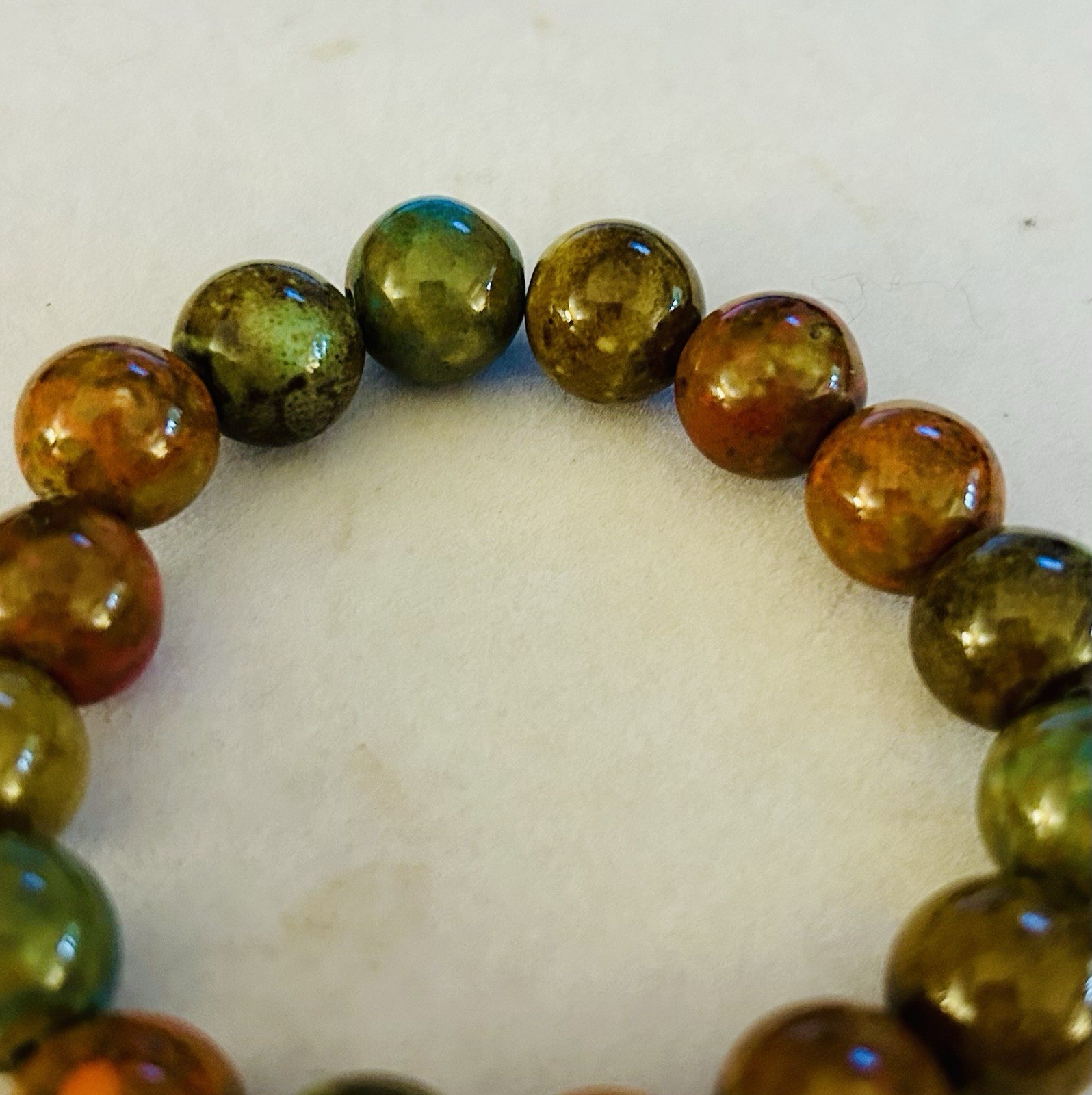 Natural Agate Bracelet with Large, Round, Multi- … - image 4