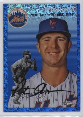 2023 Chrome Platinum Anniversary Blue Mini-Diamond Refractor Pete Alonso 1i3j