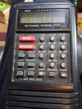 Uniden Bearcat BC200 XLT 200 Channel Radio Scanner W/ Power Cord Case Works