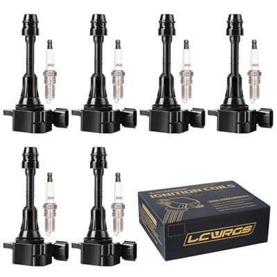 Set of 6 Ignition Coil Pack and Spark Plugs fits for Infiniti FX35 G35 M35