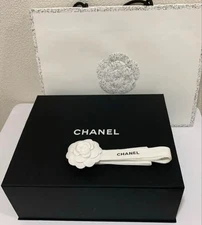 [Empty box] CHANEL box 33cm for handbags with ribbon, camellia and shopper