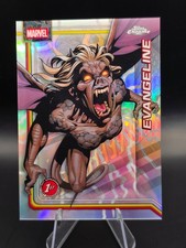 2026 Topps Chrome Marvel #117 Evangeline (Debut) - Storm’s Lightning Refractor