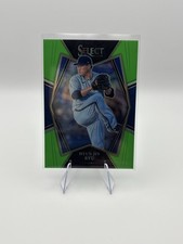 2022 Panini Select - Premier Level Hyun-Jin Ryu #190 Neon Green Prizm /99