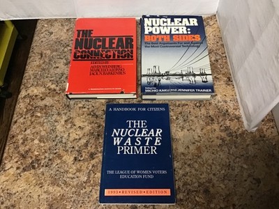 3 Nuclear Power/Waste Books 1982-1993 2 Hardbacks & 1 Paperback