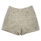 ba&sh Beige Hi-Rise Tweed Shorts | Size M