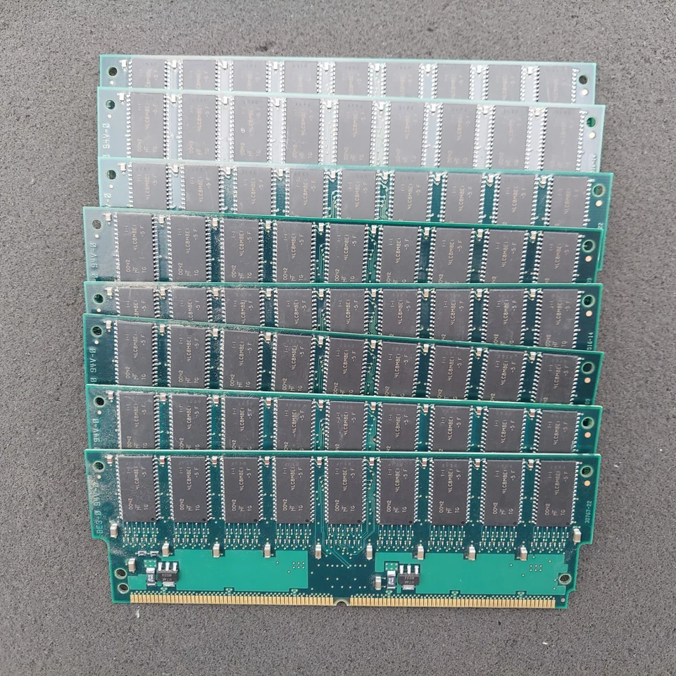 8x 8MICRON MT18DT8144G-6 128MB SDRAM PC100 100MHz ECC SERVER MEMORY 501-3136 - Image 2 of 3