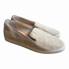 Birdies The Swift Slip-On Corduroy Shoes Oatmeal Beige Neutral Comfort Womens 9