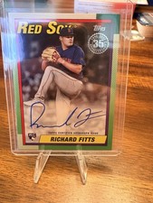 Topps 2025 Update 1990 Baseball Autographs Richard Fitts RC #90B2-RF Red Sox