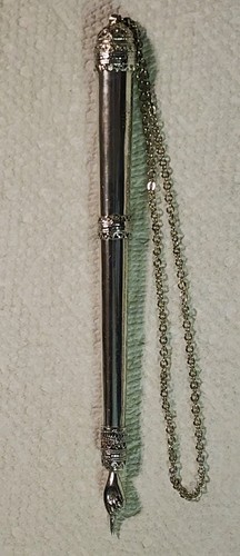 ANTIQUE STERLING SILVER TORAH POINTER 24g GORGEOUS w CHAIN