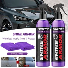 1/2/3- Pack SHINE ARMOR Ceramic Coating Fortify Quick Coat Car Wax Spray - 8oz