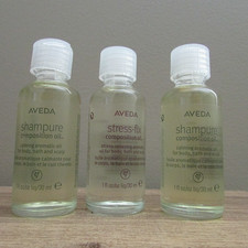3 lot Aveda 2 Shampure Composition hair Oil 1 Stress Fix -1 fl. oz each