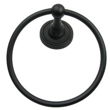 Rusticware 8286BLK Midtowne Towel Ring Black