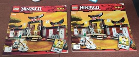 Lego Spinjitzu Dojo 2504 Ninjago Zane Sensei Wu 100% Complete Set Golden Weapons