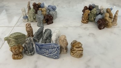 Wade Whimsies Figurines Red Rose Tea - 3 COMPLETE SETS-2 Circus & Animal Set, 25
