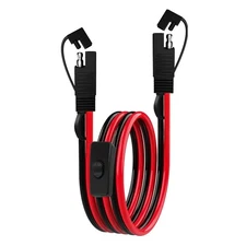 3.3 FT SAE to SAE Extension Cable with Switch 2Pin Quick Connect 16AWG