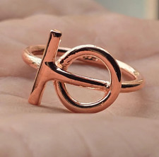Solid Copper Minimalist Healing Ring Handmade Unisex Thumb Ring