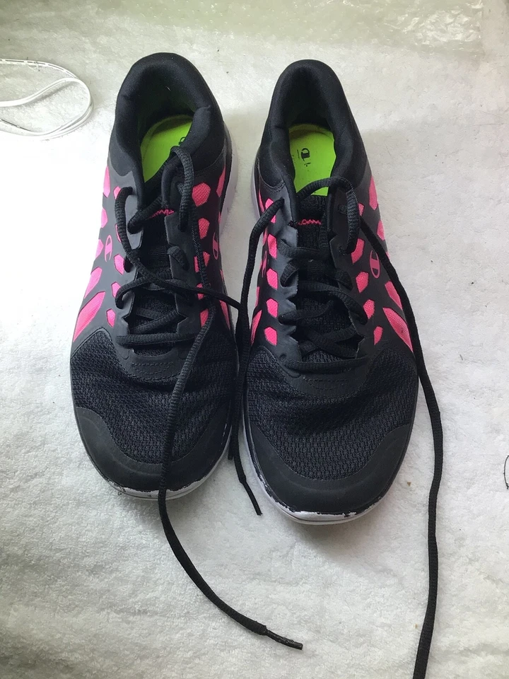 Zapatillas Champion, Mujer Talla 9, Negro y Rosa Foto 2 de 4
