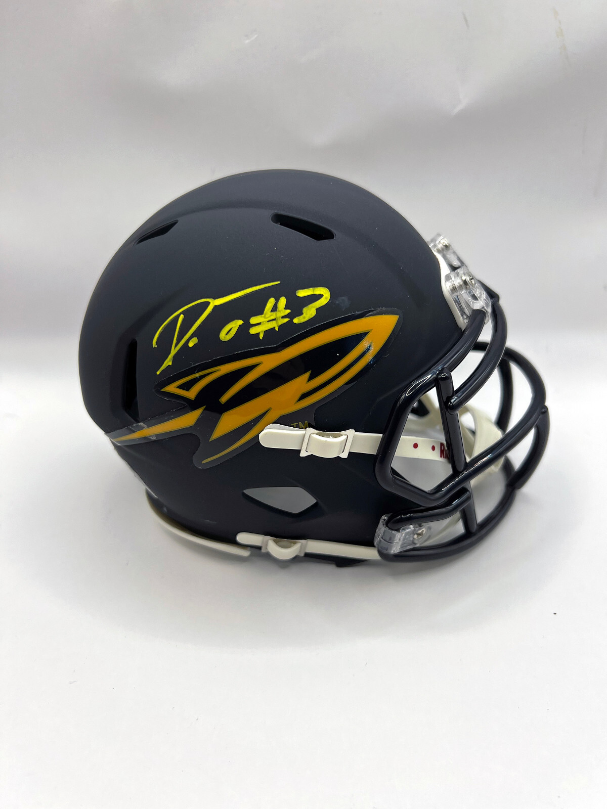 DIONTAE JOHNSON Toledo Rockets Pit Steelers SIGNED SPEED Mini HELMET PSA COA