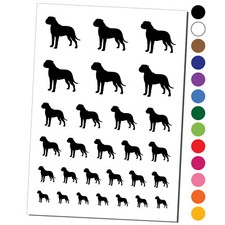 Bullmastiff Dog Solid Temporary Tattoo Water Resistant Set
