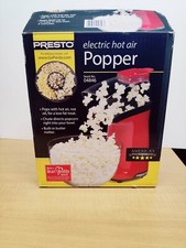 Presto Electric Hot Air Popcorn Popper 04846 Butter Melter 12 Cups NEW