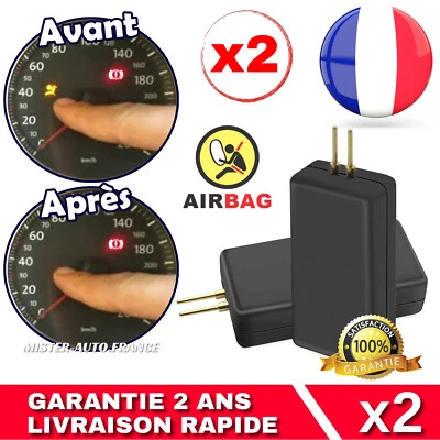 x2 Reparation Airbag Simulateur Résistance Voiture SRS ★Détection ✅Efface Voyant - Photo 1/4