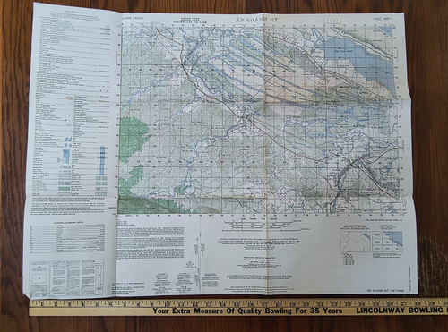 6460 I Ap Khan My, Vietnam War Map 1965-68 L701X6460I per Col Hewes USMC HMM-362