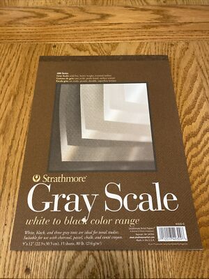 STRATHMORE / PACON PAPERS 44009 GRAY SCALE ASSORTED TINTS TAPE 15 SHEETS 80LB...
