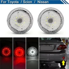 Clear Lens Bumper Reflector LED Tail Brake Lights For Toyota Corolla Scion xB iQ