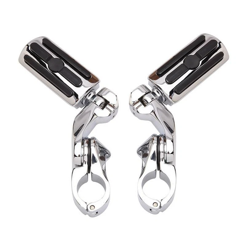 Pedales de estriberas cromados de carretera de 1-1/4" para Kawasaki Vaquero/Yamaha Star Venture Foto 2 de 4