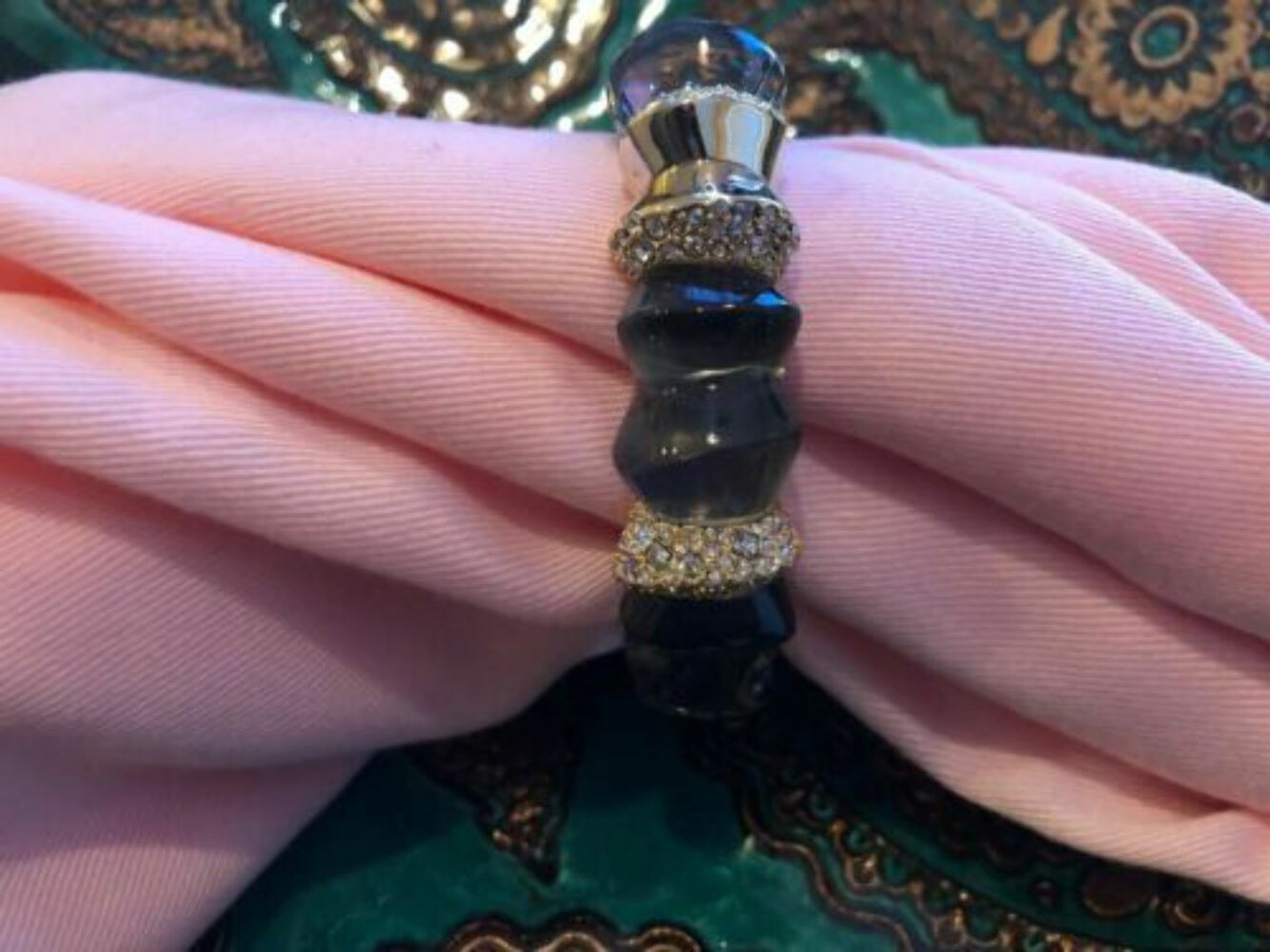 lucite alexis bittar pave bracelet