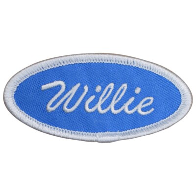 Willie Patch - Blue & White William Badge 3'' (Iron on)