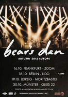 Bear`S Den - Autumn, Tour 2015 | Konzertplakat | Poster