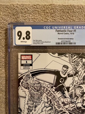 Fantastic Four # 1 , CGC 9.8 , Ltd to 1:000 Remastered Variant