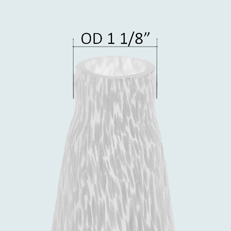 Small White/Rose Lily/Tulip Lamp Shade #6388 - Image 2 of 4