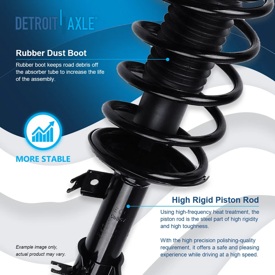 Front Struts w/ Coil Spring Assembly Set for Chevy Aveo Aveo5 Pontiac Wave G3 - Image 4 of 4