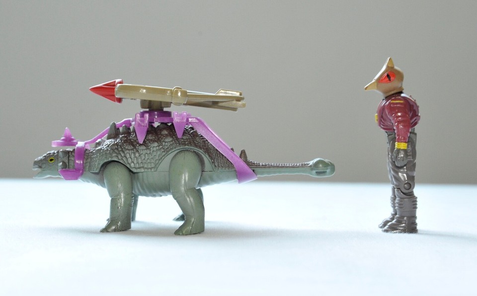 Dino Riders - Ankylosaurus with Sting - 1988 - Tyco - Series 1 - Evil ...