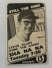 1980 small WOWK tv ad ~ SHA NA NA Steve Allen joins the gang