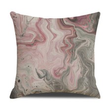 Turquoise Marble Throw Pillow Case Teal Gold Abstract Art Modern Cushion Covers