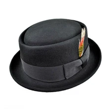 Jaxon Hats Crushable Wool Felt Pork Pie Hat