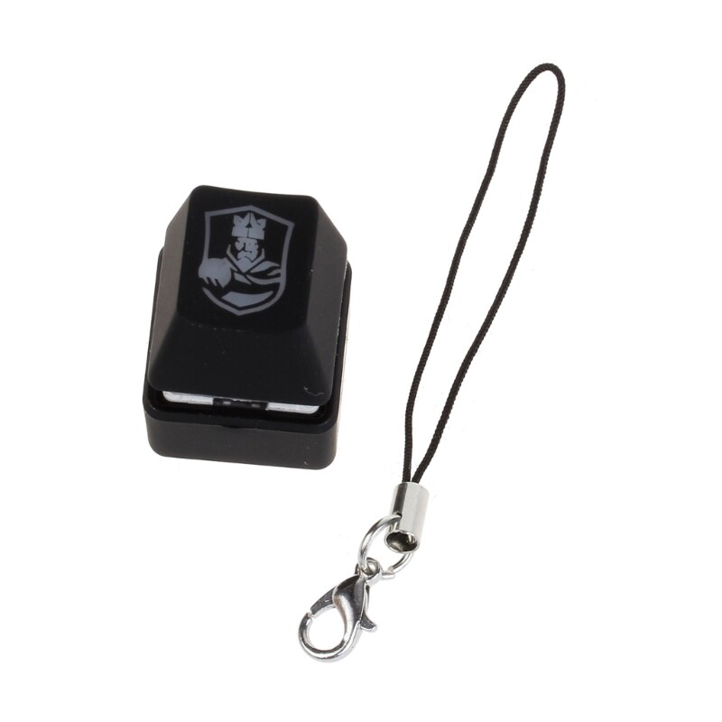 Crystal Ball RGB LED Mechanical Keychain Tester 1-Key Backlit Design