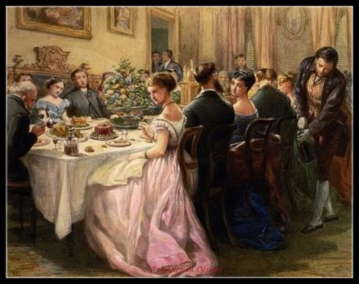 Chart Needlework DIY - Counted Cross Stitch Patterns - The Dinner Party