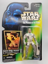 Star Wars 3.75 Inch Hoth Rebel Soldier Power of the Force II Green Card Hologram