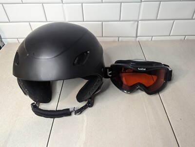 #ad Demon SK 517 Snow Sport Helmet 52 55 cm amp; Bolle Orange Ski Boarding Goggles $32.50