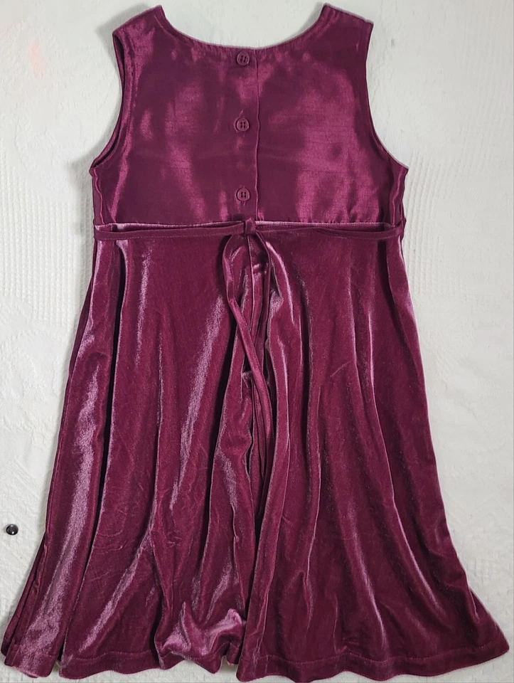 VESTIDO de fiesta bonito y suéter a juego para niñas talla 4T ~ rosetas en la cintura Foto 4 de 4