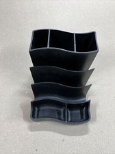 VINTAGE TENEX COMPACT DESK TOP ORGANIZER BLACK MADE IN USA
