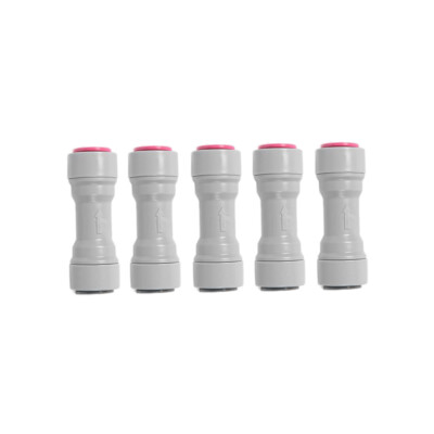 5 PCS 1/4'' 3/8'' Tube Push Fit Straight Quick Connect Check Valve for Ro Water